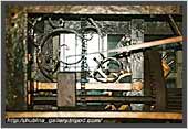 Clockwork of the southern belfry. St. Vitus`Cathedral. Prague